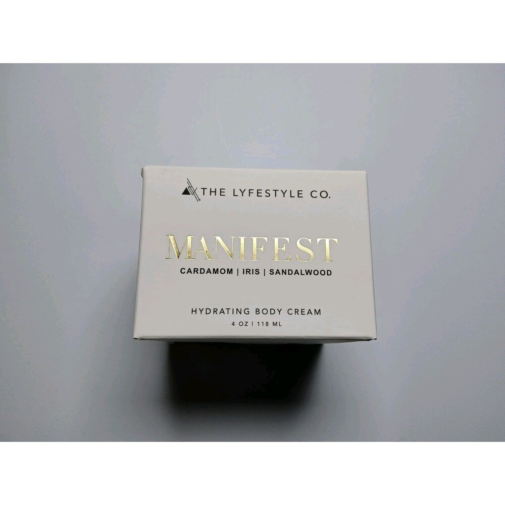 The Lyfestyle Co. Manifest Hydrating Body Cream 4oz, 118ml New
